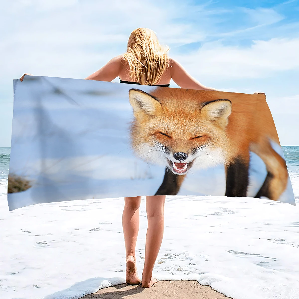 Beach Towel Quick Dry Sand Free Lightweight Oversized Extra Large Microfiber Fox Print Swim Pool Travel
Beach Towel Quick Dry Sand Free Lightweight Oversized Extra Large Microfiber Fox Print Swim Pool Travel