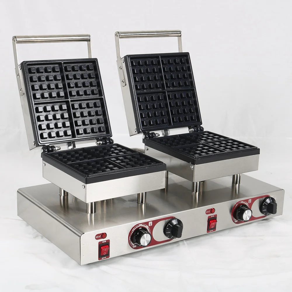 Snack machines commercial electric 220V double head belgian waffle maker /waffle maker machine
Snack machines commercial electric 220V double head belgian waffle maker /waffle maker machine