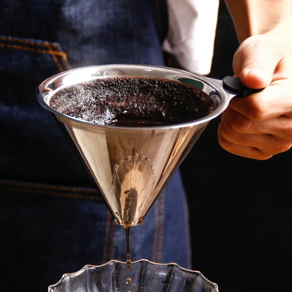 Stainless Steel Coffee Filter Pour Over Cone Dripper Holder Mesh Pour Mesh Strainer Over Coffee Dripper Tools
Stainless Steel Coffee Filter Pour Over Cone Dripper Holder Mesh Pour Mesh Strainer Over Coffee Dripper Tools