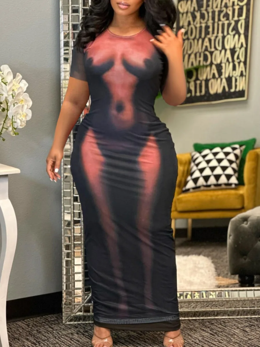 LW Plus Size dresses Body Heat Print Bodycon Dress Women Short Sleeve Skinny Round Neck Slim Pencil Dresses Elegant Bodycon Dres
LW Plus Size dresses Body Heat Print Bodycon Dress Women Short Sleeve Skinny Round Neck Slim Pencil Dresses Elegant Bodycon Dres