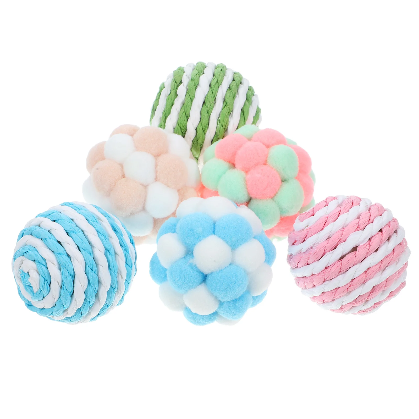 6 Pcs Toys Colorful Bell Ball for Cats Indoor Kitten Plush Gift Box Stuff Balls Reusable Scratcher
6 Pcs Toys Colorful Bell Ball for Cats Indoor Kitten Plush Gift Box Stuff Balls Reusable Scratcher