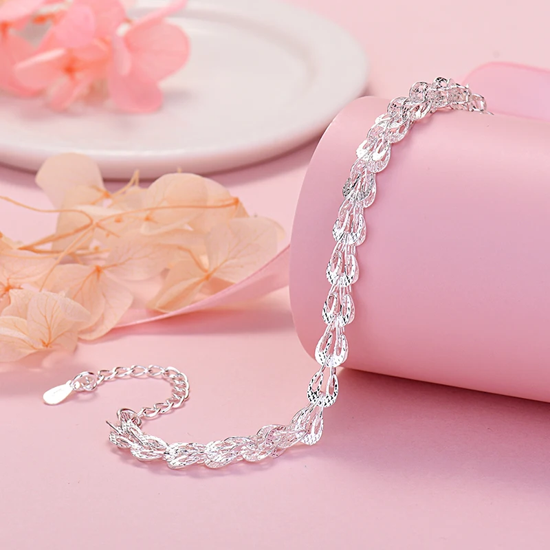 New Popular Designer 925 Sterling Silver Lathes Carved Pattern Bracelets for Women Fashion Jewelry Wedding Party Holiday Gifts
New Popular Designer 925 Sterling Silver Lathes Carved Pattern Bracelets for Women Fashion Jewelry Wedding Party Holiday Gifts