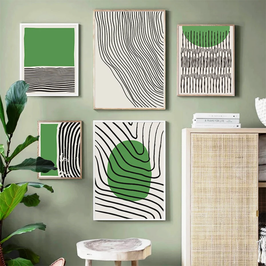 Abstract Line Black Beige Geometric Green Posters Wall Art Canvas Painting Prints Pictures Living Room Interior Home Decoration
Abstract Line Black Beige Geometric Green Posters Wall Art Canvas Painting Prints Pictures Living Room Interior Home Decoration