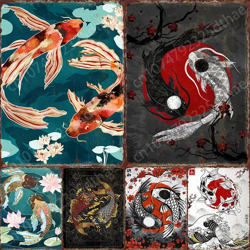 Koi Fish Yin Yang Metal Poster Vintage Retro Decoration Tin Sign Bar Club Cafe Wall Art Plaque Modern Home Room Decor Aesthetic
Koi Fish Yin Yang Metal Poster Vintage Retro Decoration Tin Sign Bar Club Cafe Wall Art Plaque Modern Home Room Decor Aesthetic