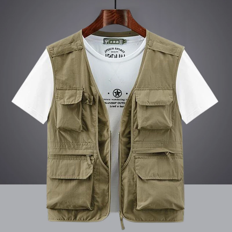 6XL Summer New Men Utility Tactical Multi-pocket Techwear Outdoor Hiking Fishing Photography Safari Cargo Vest
6XL Summer New Men Utility Tactical Multi-pocket Techwear Outdoor Hiking Fishing Photography Safari Cargo Vest