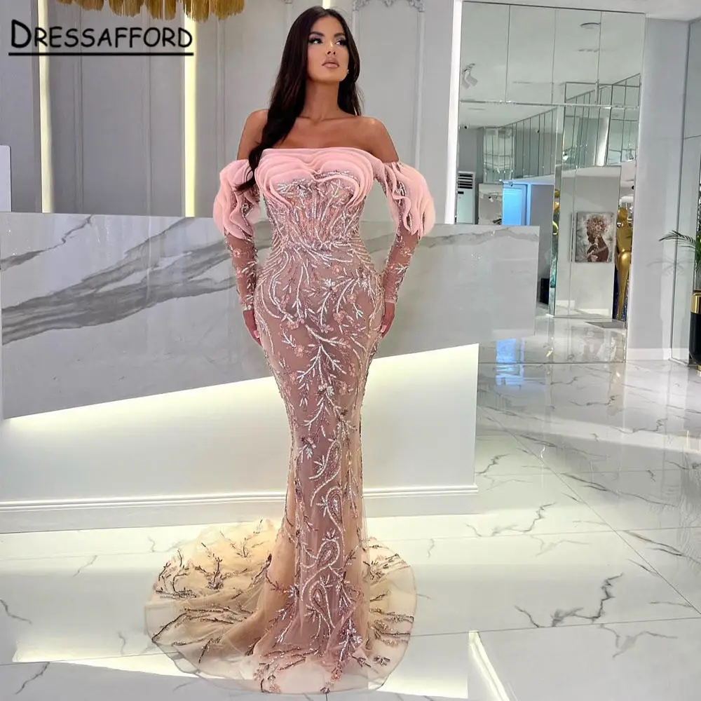 Pink Mermaid Off The Shoulder Arabic Evening Dresses Gowns 2023 Pearls Beaded Elegant Sexy For Women Party
Pink Mermaid Off The Shoulder Arabic Evening Dresses Gowns 2023 Pearls Beaded Elegant Sexy For Women Party