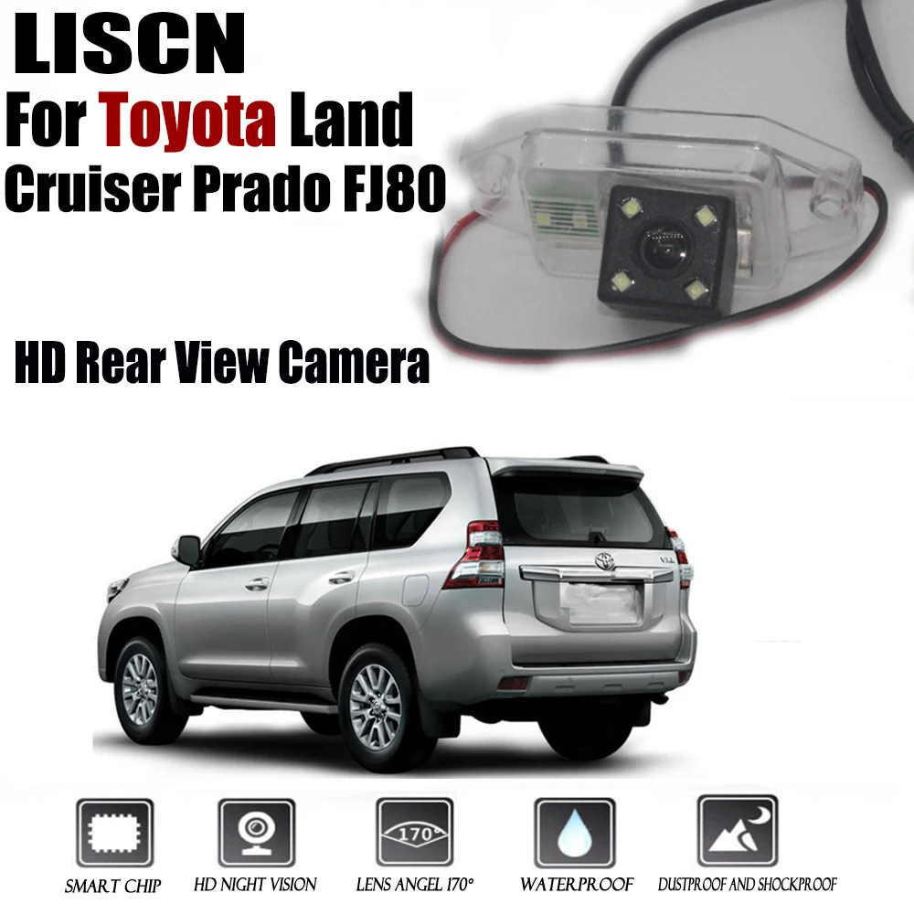 

Rear View Camera For Toyota Land Cruiser Prado FJ80 CCD Night Vision Reversing Camera license plate camera backup