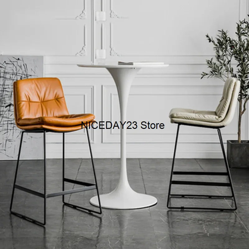 Leather Living Room Bar Chair Nordic Style Luxur Office High Stool Coffee Shop Modern Simple Dining Chair Household Products
Leather Living Room Bar Chair Nordic Style Luxur Office High Stool Coffee Shop Modern Simple Dining Chair Household Products