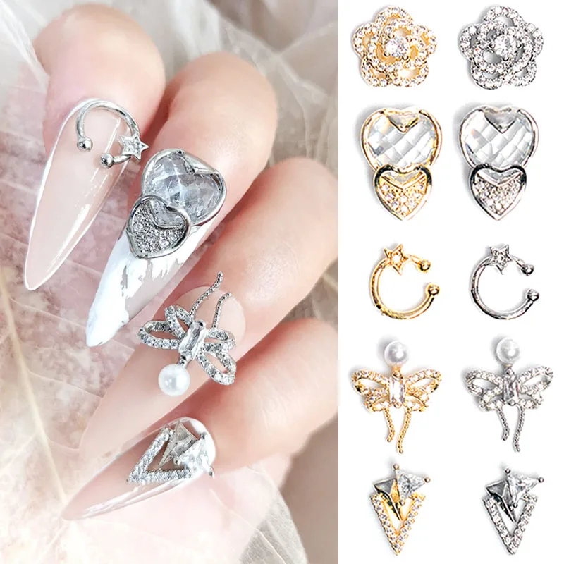 3pcs 3D Metal Zircon Nail Charms Nail Art Jewelry Gold Silver Bow Flower Heart Crystal Nail Gems Rhinestones for Nails DIY
3pcs 3D Metal Zircon Nail Charms Nail Art Jewelry Gold Silver Bow Flower Heart Crystal Nail Gems Rhinestones for Nails DIY