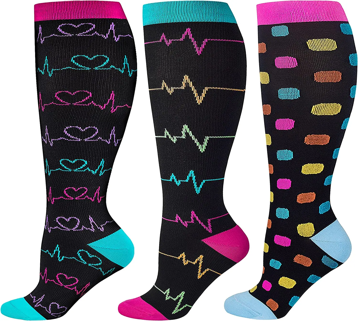 3/6/7 Pairs Compression Socks Varicose Veins Knee High Nurse Sock Anti Fatigue Pain Relief Sportrs Compression Socks Plus Size
3/6/7 Pairs Compression Socks Varicose Veins Knee High Nurse Sock Anti Fatigue Pain Relief Sportrs Compression Socks Plus Size