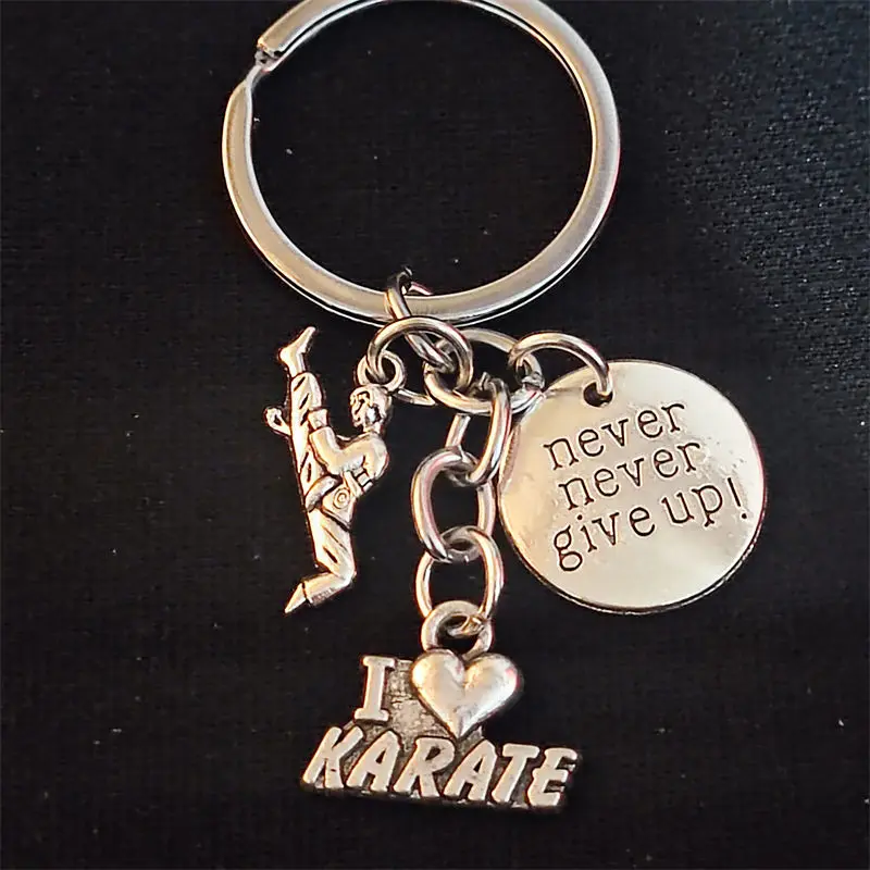 Never Give Up I Love Karate KeyChain Keyring Sports Women Man Jewelry Accessories Pendant Gifts Fashion
Never Give Up I Love Karate KeyChain Keyring Sports Women Man Jewelry Accessories Pendant Gifts Fashion