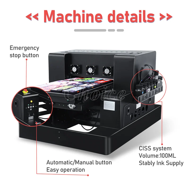 Commercial A4 XP600 UV Printer with Varnish 3350 Film DTF Printing Machine for Phone Case Sticker Printing Machine
Commercial A4 XP600 UV Printer with Varnish 3350 Film DTF Printing Machine for Phone Case Sticker Printing Machine