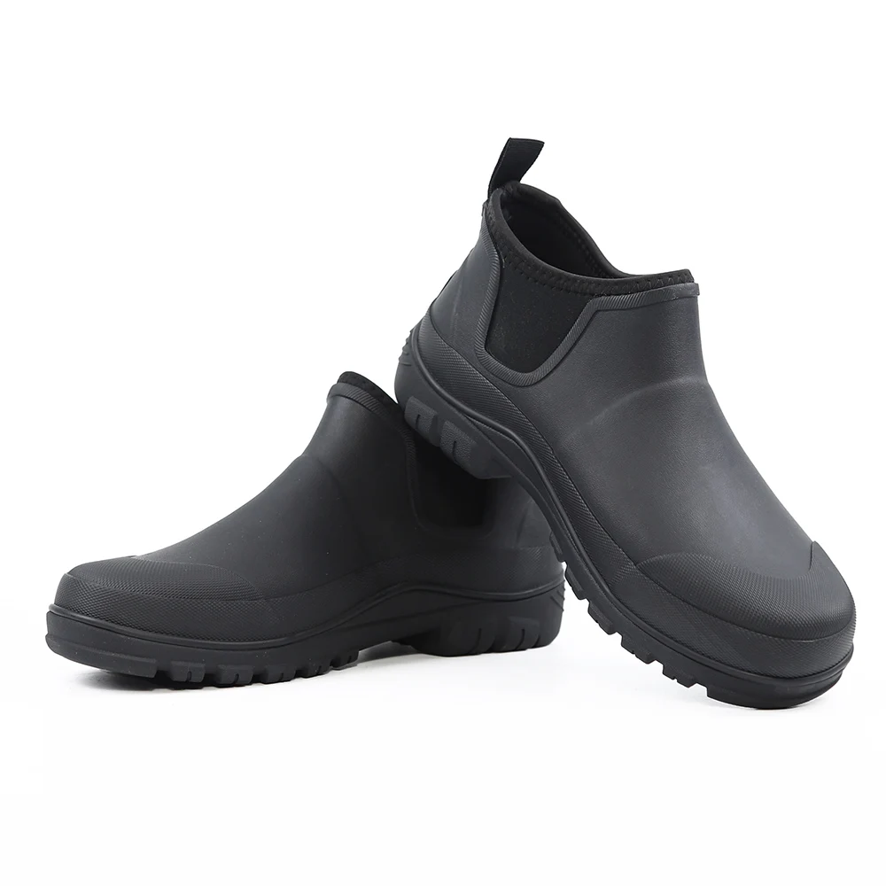 High-End ort Rubber Rain Boots for Men Waterproof Non-Slip Comfortable Fiing Outdoor Boots Car Wa oes No Foot Odor