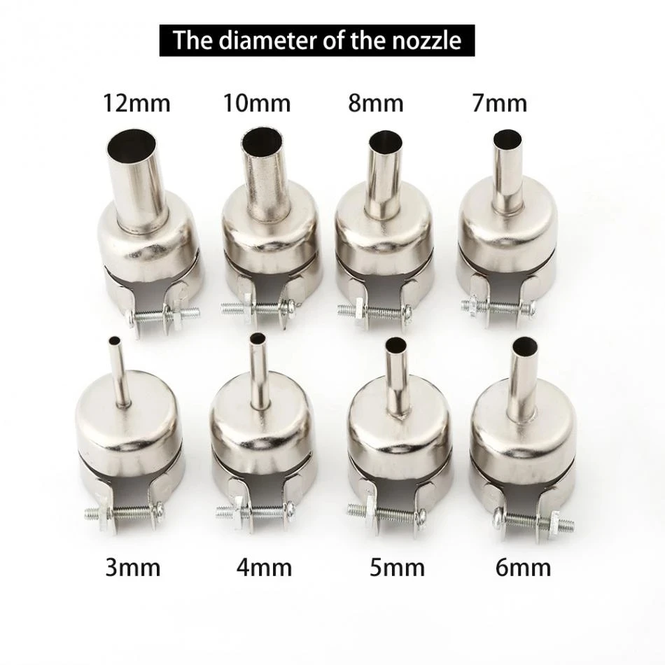 1pcs Universal Nozzles Air Soldering Welding Round Nozzles For 850 852D 898 Soldering Station Hot Air Welding Nozzle 3~12mm
1pcs Universal Nozzles Air Soldering Welding Round Nozzles For 850 852D 898 Soldering Station Hot Air Welding Nozzle 3~12mm