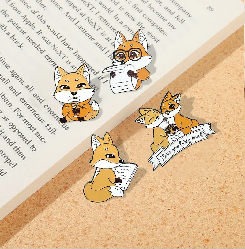 Pin Custom Lover Drink Newspaper Brooches Bag Lapel Pin Cartoon Animal Badge Jewelry Gift for Kids Friends Fox Coffee Enamel
Pin Custom Lover Drink Newspaper Brooches Bag Lapel Pin Cartoon Animal Badge Jewelry Gift for Kids Friends Fox Coffee Enamel