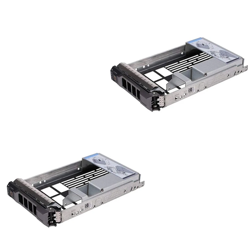 

2X 3.5 Inch Hard Drive Caddy Tray For Dell Poweredge Servers - With 2.5 Inch HDD Adapter Nvme SSD SAS SATA Bracket