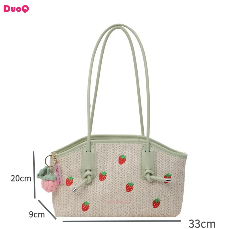 2024 New Grass Weaving Underarm Bag Summer Fresh Trend Tote Bag Fruit Embroidery Vacation Leisure Shoulder Exquisite HighQuality
2024 New Grass Weaving Underarm Bag Summer Fresh Trend Tote Bag Fruit Embroidery Vacation Leisure Shoulder Exquisite HighQuality