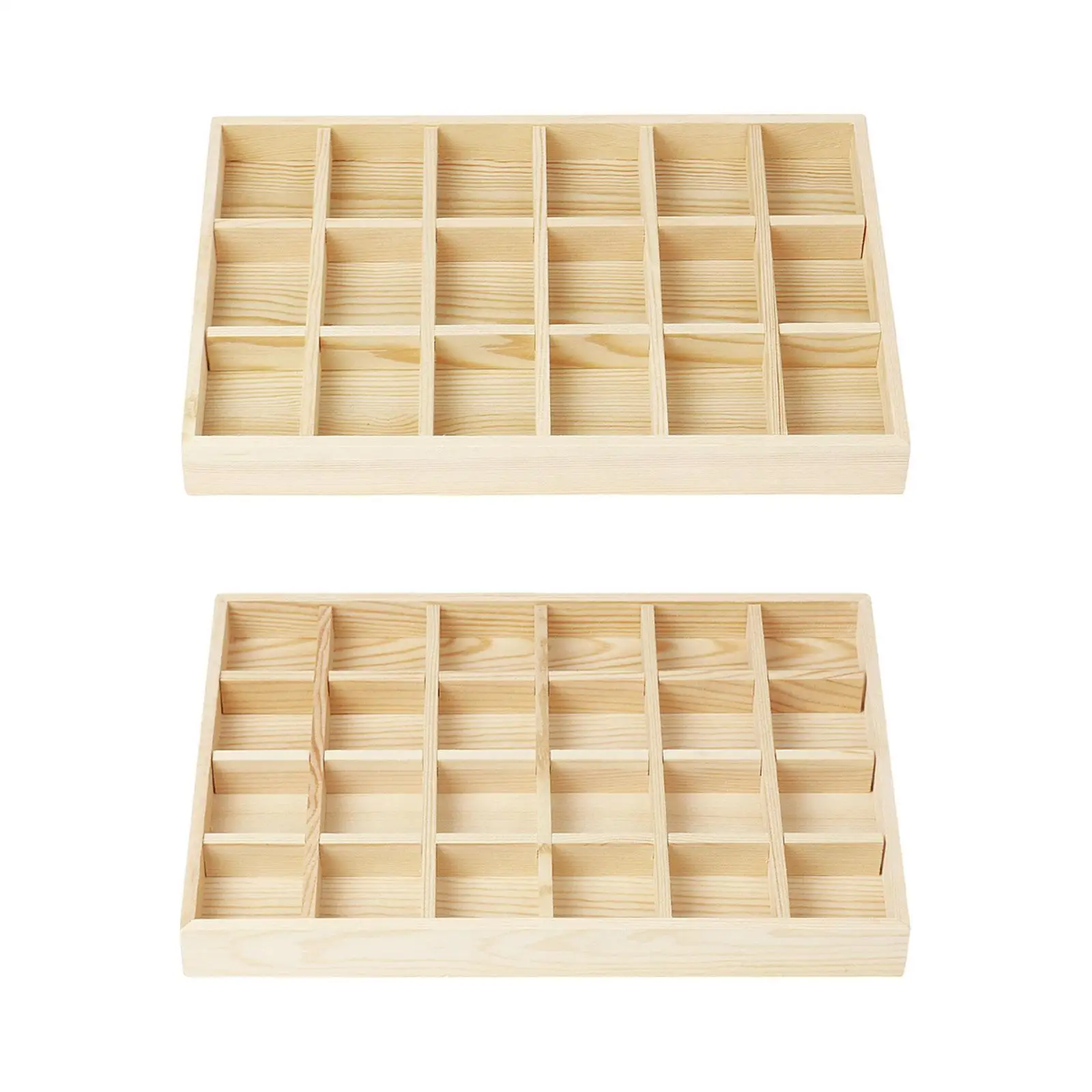 

Jewelry Tray Wood Decorations for Women Girls Jewellery Storage Tray for Selling Showcase Countertop Dresser Dorm Apartment