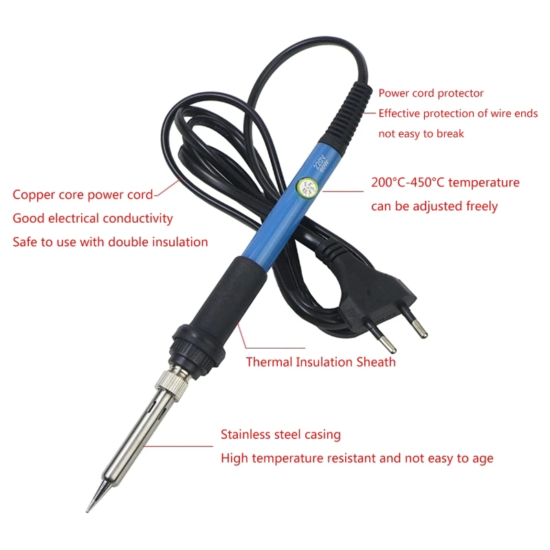 11 in 1 Soldering Iron Electronics Adjustable Temperature Welding Tool Tips
11 in 1 Soldering Iron Electronics Adjustable Temperature Welding Tool Tips