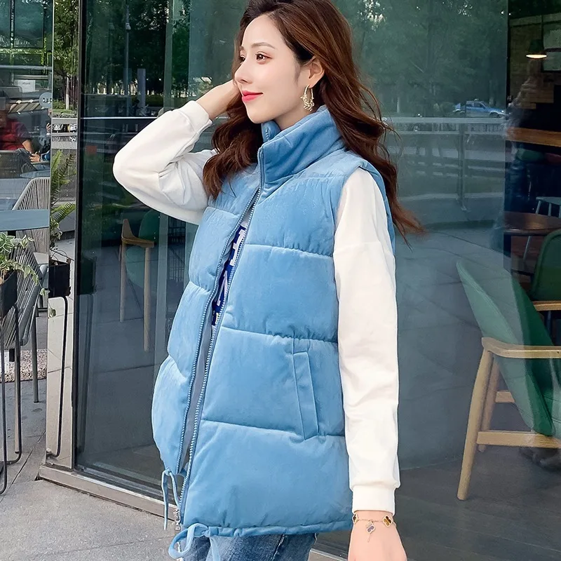 Winter Vest Women Solid Colors Thick Sleeveless Jacket Korean Elegant Stand Collar Korean Waistcoat Warm Casual Oversized Vest
Winter Vest Women Solid Colors Thick Sleeveless Jacket Korean Elegant Stand Collar Korean Waistcoat Warm Casual Oversized Vest