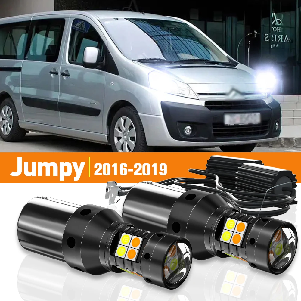 2x LED Dual Mode Turn Signal+Daytime Running Light DRL For Citroen Jumpy 2016-2019 2017 2018 Accessories Canbus
2x LED Dual Mode Turn Signal+Daytime Running Light DRL For Citroen Jumpy 2016-2019 2017 2018 Accessories Canbus