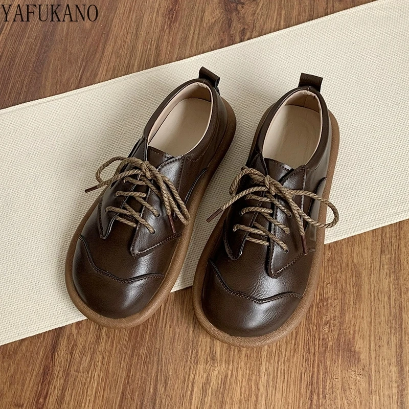 Mori Girl Literary Retro Leather Shoes British Style Lace Up Low Top Casual Flat Shoes Handmade Soft Sole Big Head Doll Shoes
Mori Girl Literary Retro Leather Shoes British Style Lace Up Low Top Casual Flat Shoes Handmade Soft Sole Big Head Doll Shoes