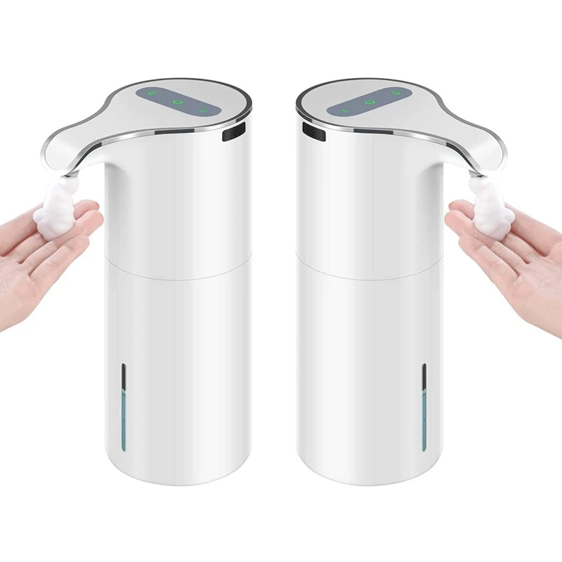 

2X 15Oz/450Ml Automatic Soap Dispenser Touchless Foaming Soap Dispenser - Waterproof Foam Soap Pump Dispenser