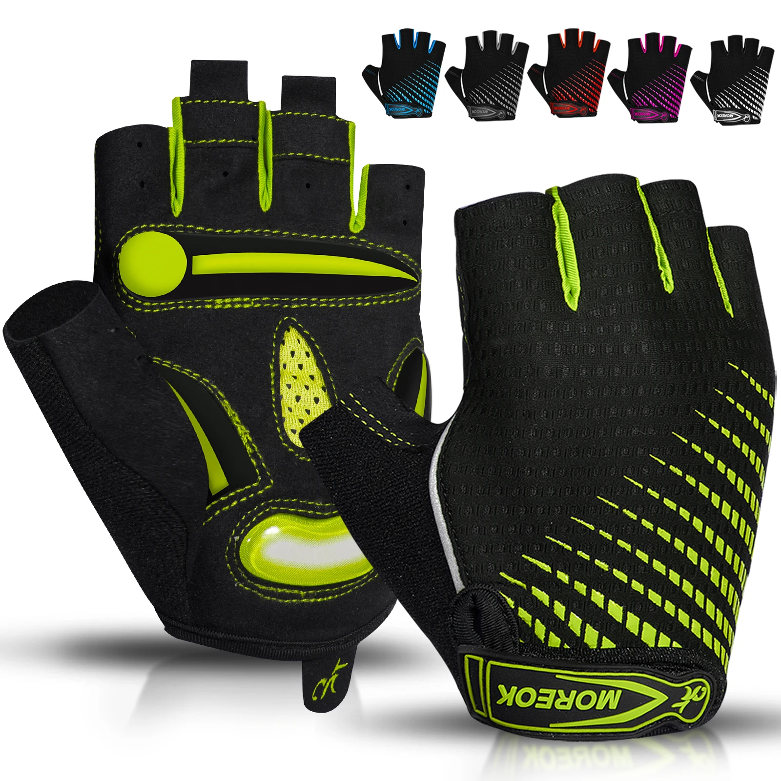 MOREOK Bike Gloves 5MM Liquid Gel Pad Bicycle Gloves Shockproof Mountain Bike Gloves DH Road Biking Cycling Gloves for Men Women
MOREOK Bike Gloves 5MM Liquid Gel Pad Bicycle Gloves Shockproof Mountain Bike Gloves DH Road Biking Cycling Gloves for Men Women