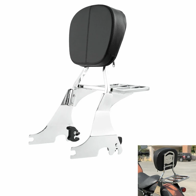 Motorcycle Backrest Sissy Bar with Luggage Rack for Harley Sportster XL 883 1200 Custom 2004-2022
Motorcycle Backrest Sissy Bar with Luggage Rack for Harley Sportster XL 883 1200 Custom 2004-2022