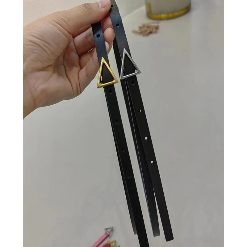 Triangle Buckle Belt Pure Copper Golden or Silver Candy Colors All Genuine Cowhide Leather Slim Long Diyable Belt Ladies
Triangle Buckle Belt Pure Copper Golden or Silver Candy Colors All Genuine Cowhide Leather Slim Long Diyable Belt Ladies
