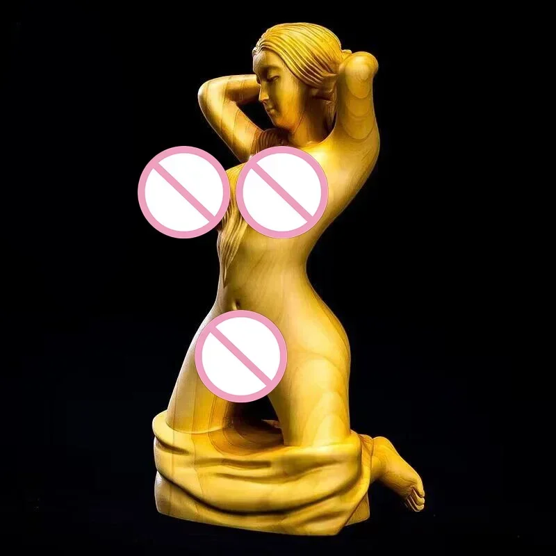 Wooden body art nude female statue Solid wood hand carving Kneeling sexy female Home art crafts statue 12cm / 4.71 in
Wooden body art nude female statue Solid wood hand carving Kneeling sexy female Home art crafts statue 12cm / 4.71 in