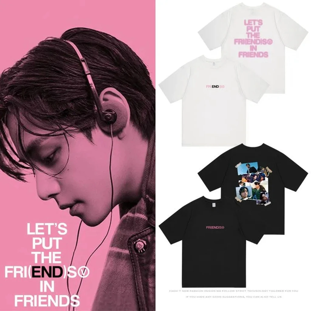 Cotton Top Women's Summer Casual Round neck short sleeved clothing FRIENDS letter printed couple fashion Harajuku T-shirt
Cotton Top Women's Summer Casual Round neck short sleeved clothing FRIENDS letter printed couple fashion Harajuku T-shirt