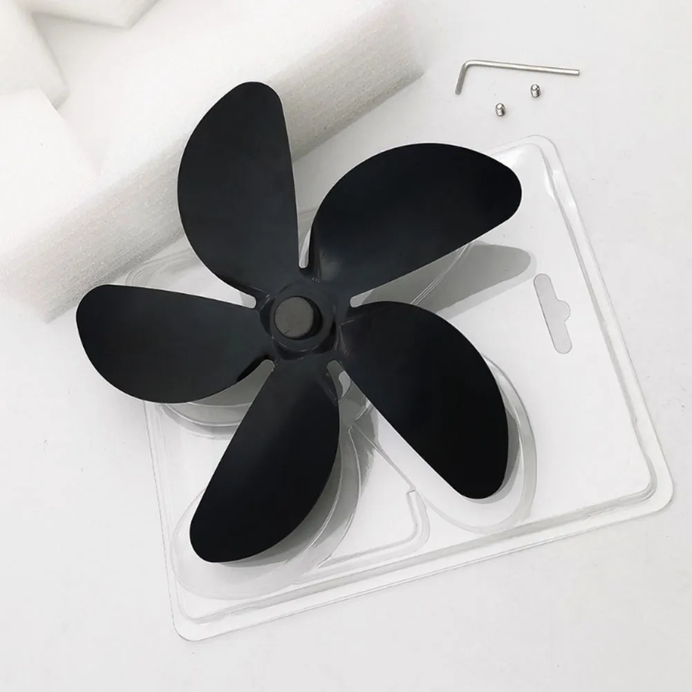 5-blade Aluminum Alloy Fireplace Fan Blade Heat Powered Wood Stove Fan Blade For Home Office Low Noise Stove Accessories Black
5-blade Aluminum Alloy Fireplace Fan Blade Heat Powered Wood Stove Fan Blade For Home Office Low Noise Stove Accessories Black