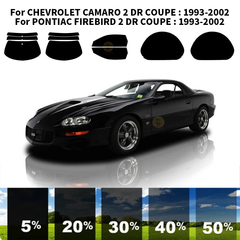 Precut nanoceramics car UV Window Tint Kit Automotive Window Film For CHEVROLET CAMARO 2 DR COUPE 1993-2002
Precut nanoceramics car UV Window Tint Kit Automotive Window Film For CHEVROLET CAMARO 2 DR COUPE 1993-2002