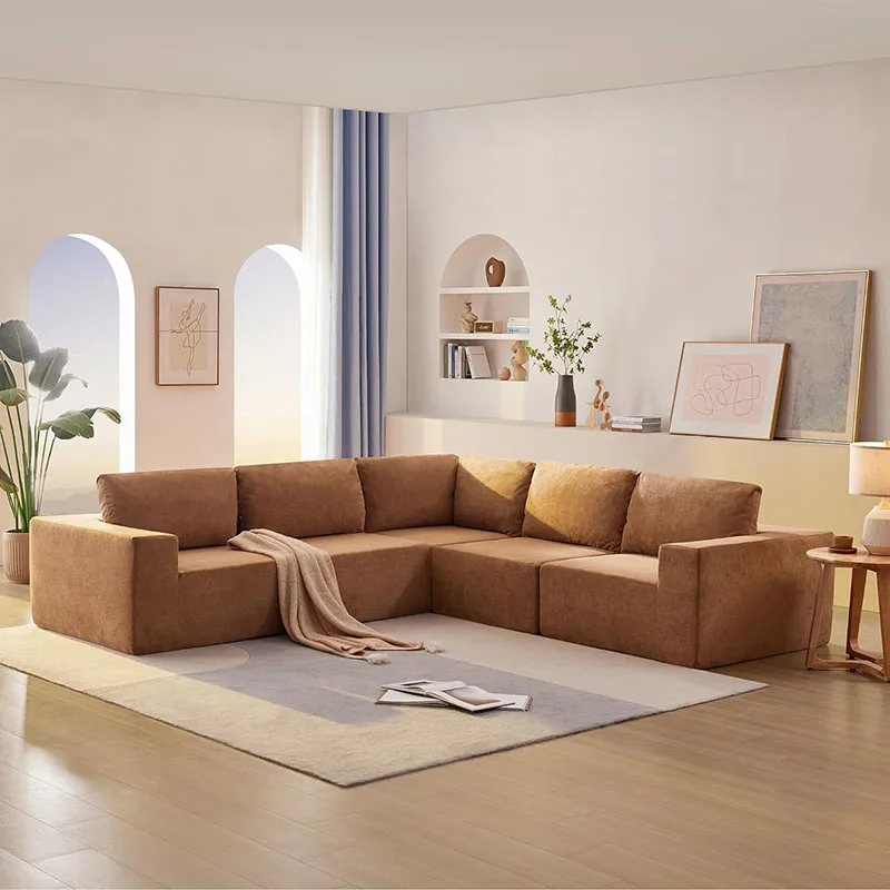 109" Modular Sectional Sofa With Reversible Modern Minimalist Chenille Fabric Convertible Sleeper Lazy Couch, 4 Seats-L Shape
109" Modular Sectional Sofa With Reversible Modern Minimalist Chenille Fabric Convertible Sleeper Lazy Couch, 4 Seats-L Shape
