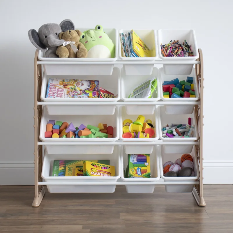 Kids Plastic and Metal Toy Storage Racks with 12 Storage Bins Children Cabinets, BPA and Phthalate Free, Removable
Kids Plastic and Metal Toy Storage Racks with 12 Storage Bins Children Cabinets, BPA and Phthalate Free, Removable