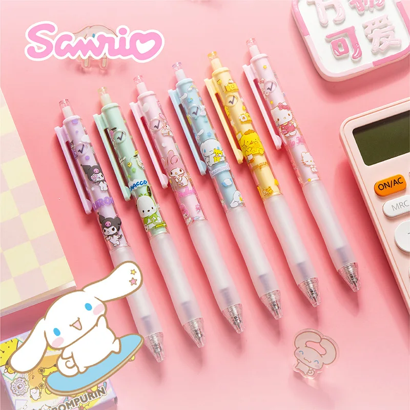 Новинка 6 шт. мультяшная ручка Sanrio Kuromi Melody Press Ручка канцелярия для учеников черная нейтральная ручка канцелярские подарки студенческие призы
Новинка 6 шт. мультяшная ручка Sanrio Kuromi Melody Press Ручка канцелярия для учеников черная нейтральная ручка канцелярские подарки студенческие призы