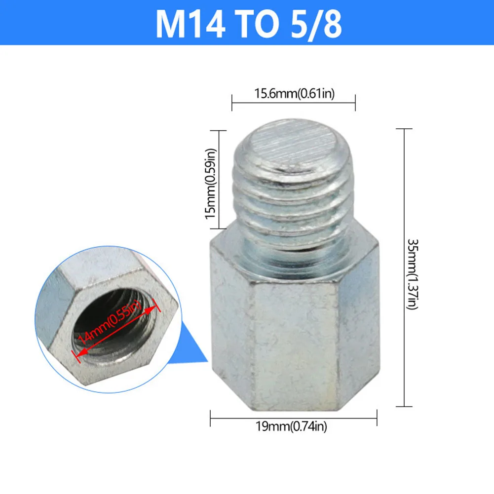 For Angle Grinder Adapter M14 To M16 M16 To M14 Metal 36mm*19mm About 5/8 -11to M14 6 Different Thread Convenient
For Angle Grinder Adapter M14 To M16 M16 To M14 Metal 36mm*19mm About 5/8 -11to M14 6 Different Thread Convenient