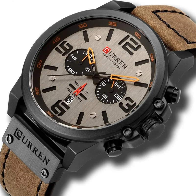 Watch For Men New Sports Six Pin Leather Strap Waterproof Clock Fashion Business Military Popular Quartz Men Watch Reloj Hombre
Watch For Men New Sports Six Pin Leather Strap Waterproof Clock Fashion Business Military Popular Quartz Men Watch Reloj Hombre
