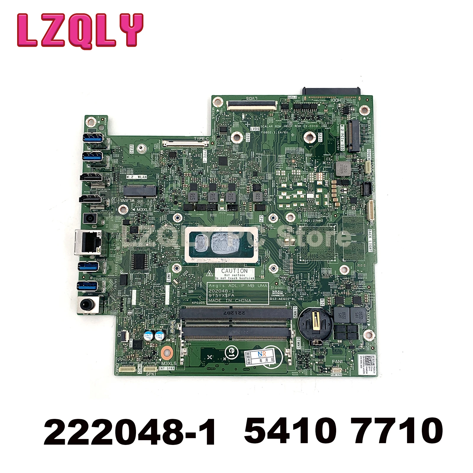 For Dell Inspiron AIO 5410 7710 202048-1 CN-0T1PR2 0T1PR2 T1PR2 Laptop Motherboard with I5-1235U I7-1255U CPU 100% tested
For Dell Inspiron AIO 5410 7710 202048-1 CN-0T1PR2 0T1PR2 T1PR2 Laptop Motherboard with I5-1235U I7-1255U CPU 100% tested