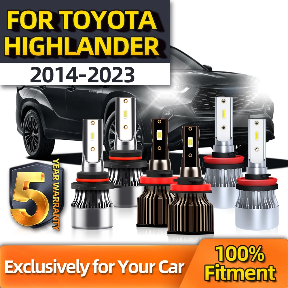 TEENRAM Combo H11 9005Low/High Beam Auto Car Conversion Lamp Fog Lights H11 For Toyota Highlander 2014 2015 2016-2023
TEENRAM Combo H11 9005Low/High Beam Auto Car Conversion Lamp Fog Lights H11 For Toyota Highlander 2014 2015 2016-2023