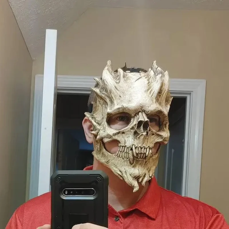 Props Masquerade Party Terror Evil Ghost Adult Mask Halloween Skull Warrior Cosplay Stage Performance Props Mask Accessories
Props Masquerade Party Terror Evil Ghost Adult Mask Halloween Skull Warrior Cosplay Stage Performance Props Mask Accessories