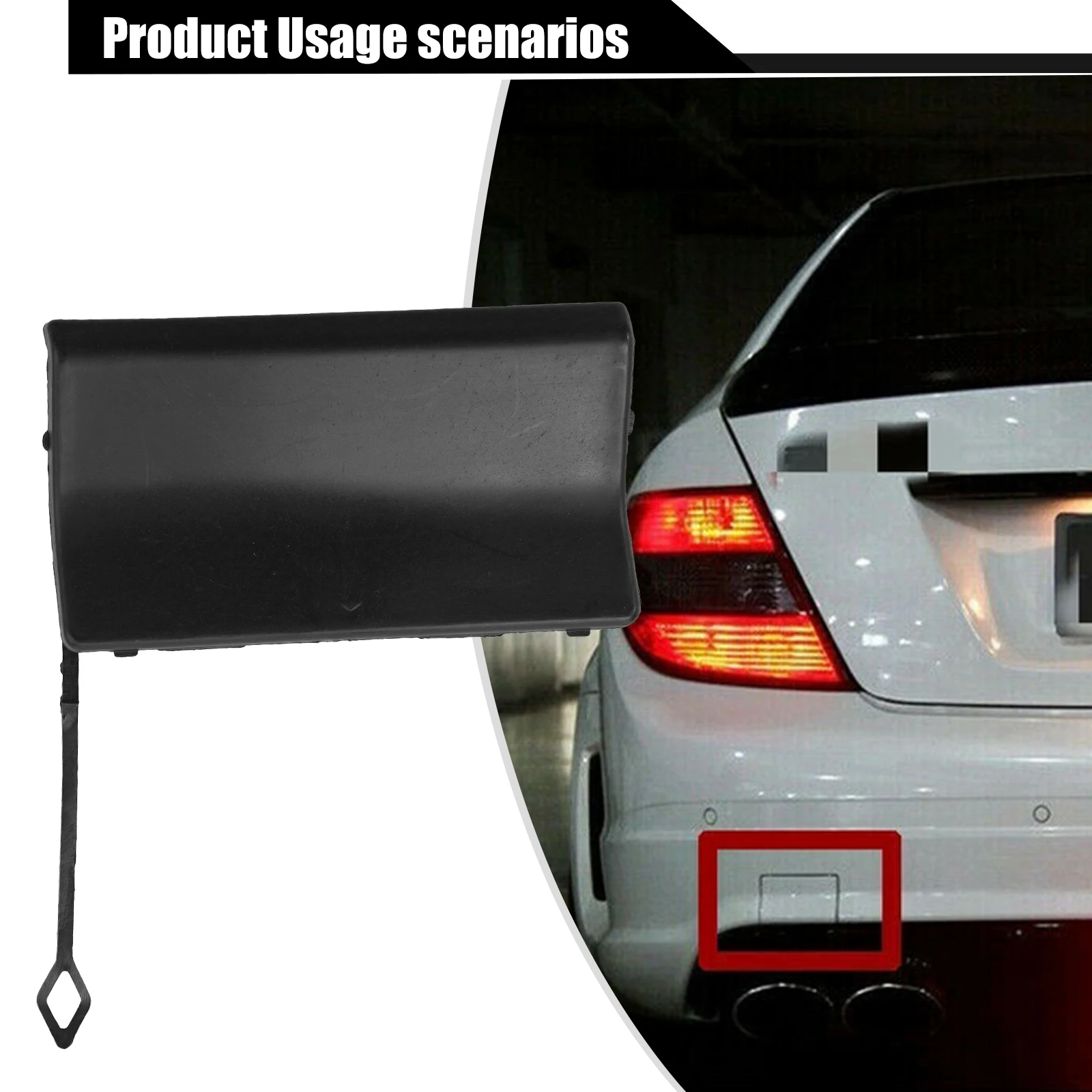 Rear Bumper Tow Hook Eye Cover Cap For Mercedes For Benz C Class W204 11-14 A2048850226 Black Plastic Trailer Cover Cap
Rear Bumper Tow Hook Eye Cover Cap For Mercedes For Benz C Class W204 11-14 A2048850226 Black Plastic Trailer Cover Cap