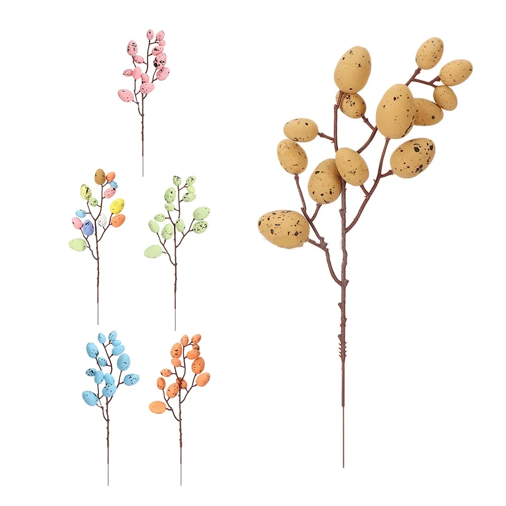 2024 New DIY Easter Egg Cuttings Artificial Flowers Branch Colorful Painting Foam Bird Eggs Flower Branch Home Decoration
2024 New DIY Easter Egg Cuttings Artificial Flowers Branch Colorful Painting Foam Bird Eggs Flower Branch Home Decoration