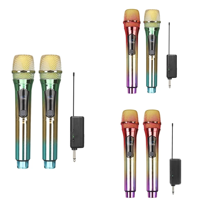 Wireless Microphone, Handheld Dynamic Microphone Wireless Mic System Set With Rechargeable Receiver 
Wireless Microphone, Handheld Dynamic Microphone Wireless Mic System Set With Rechargeable Receiver