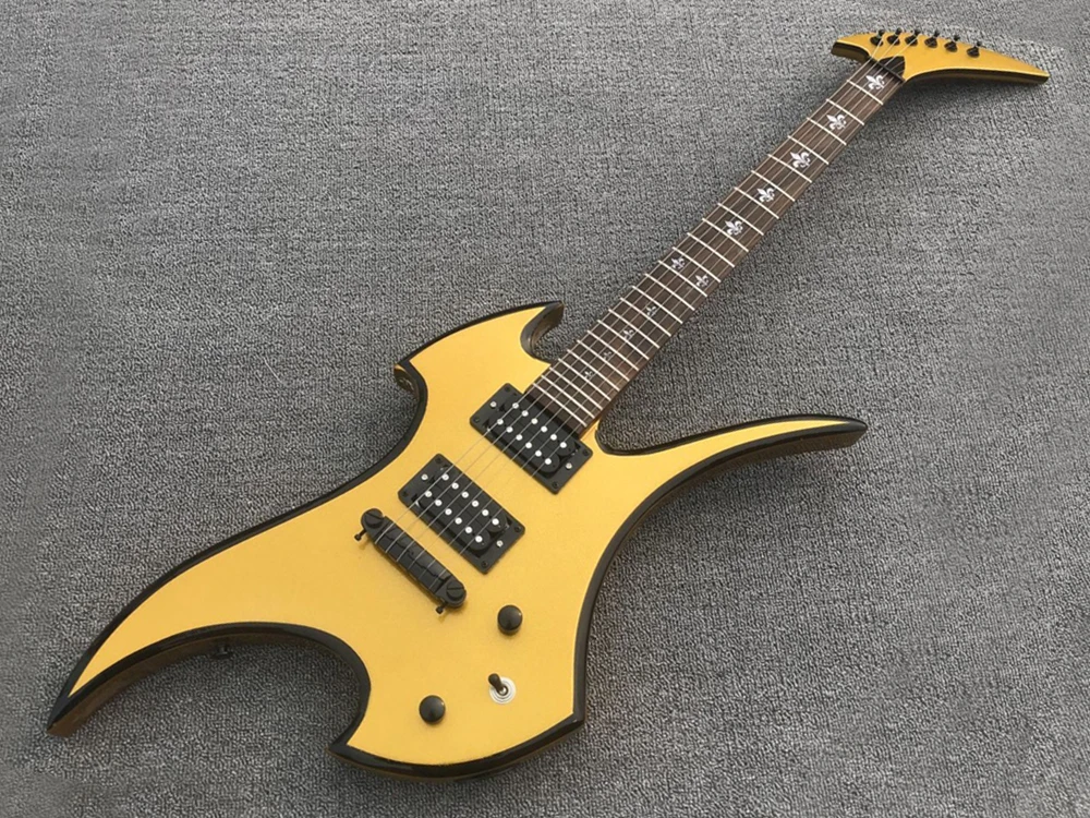 Золотая 6-струнная электрическая гитара с хамбакерами, звукосниматели, подставка из розового дерева с 24 ладами, настраиваемая
Золотая 6-струнная электрическая гитара с хамбакерами, звукосниматели, подставка из розового дерева с 24 ладами, настраиваемая