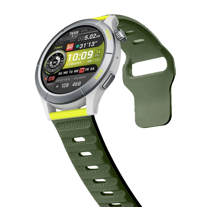 Silicone Band For Amazfit Cheetah Pro / Round Sports Strap For Amazfit GTR 4 Ltd Edition GTR3 Pro 2 GTS mini Bip U Watchband 
Silicone Band For Amazfit Cheetah Pro / Round Sports Strap For Amazfit GTR 4 Ltd Edition GTR3 Pro 2 GTS mini Bip U Watchband