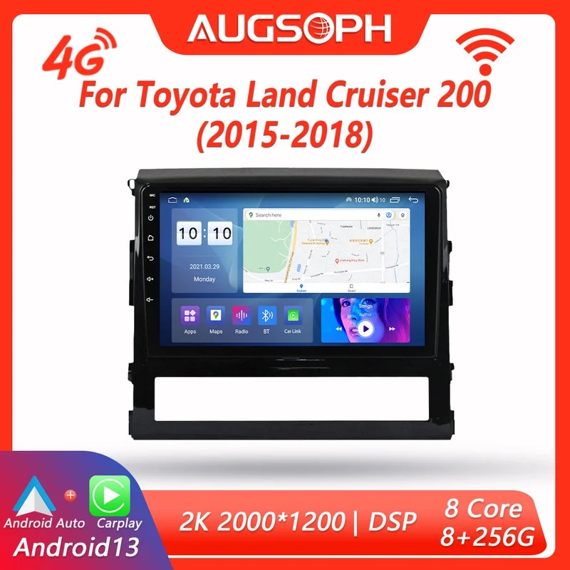 Автомобильный радиоприемник Android 13 для Toyota Land Cruiser 200, 2015-2018,9 дюймов, мультимедийный плеер с 4G, Wi-Fi, Carplay и 2Din
Автомобильный радиоприемник Android 13 для Toyota Land Cruiser 200, 2015-2018,9 дюймов, мультимедийный плеер с 4G, Wi-Fi, Carplay и 2Din
