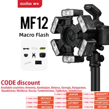 Godox MF12 MF12-K2 Macro Flash 2 Light Kit Mini Speedlite built-in Godox X System TTL Flash + Color Filter for Macro Shots Godox MF12 MF12-K2 Macro Flash 2 Light Kit Mini Speedlite built-in Godox X System TTL Flash + Color Filter for Macro Shots