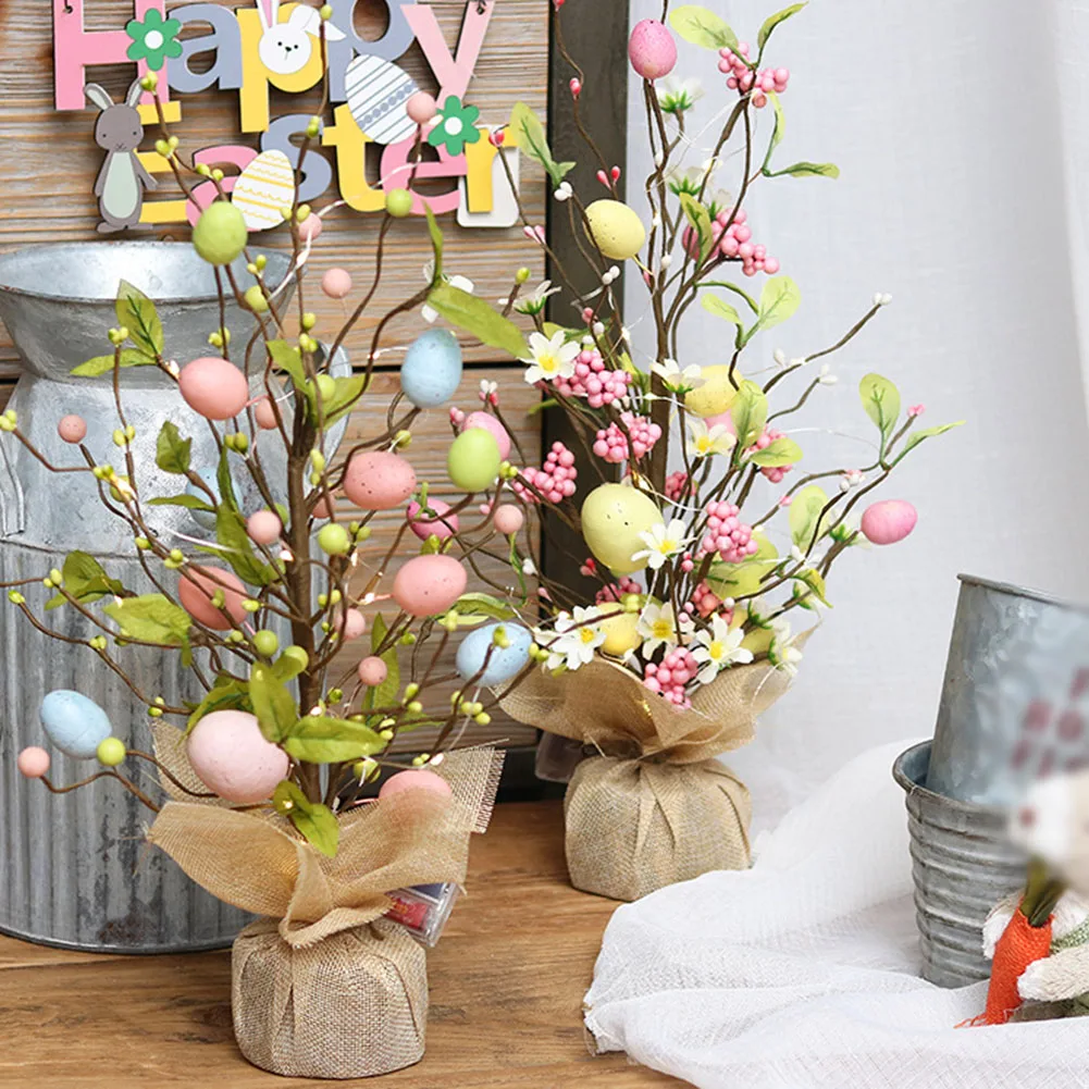 1pcs 45cm Easter Egg Tree Fine Workmanship Bright Color Egg Tree Table Ornament For Holiday Spring Wedding Gifts Decorations
1pcs 45cm Easter Egg Tree Fine Workmanship Bright Color Egg Tree Table Ornament For Holiday Spring Wedding Gifts Decorations